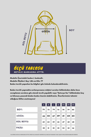 Kanguru Cepli Kapüşonlu İçi pamuklu Erkek Sweatshirt - MMETALIC