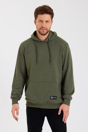 Kanguru Cepli Kapüşonlu İçi pamuklu Erkek Sweatshirt - MMETALIC