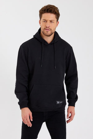 Kanguru Cepli Kapüşonlu İçi pamuklu Erkek Sweatshirt - MMETALIC