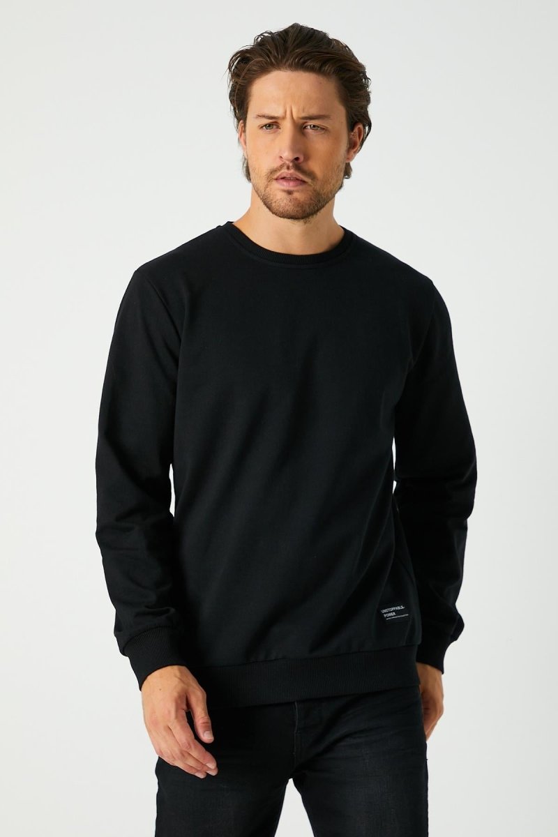 Metalic Erkek Basic Bisiklet Yaka Sweatshirt MTLC047 - MMETALIC