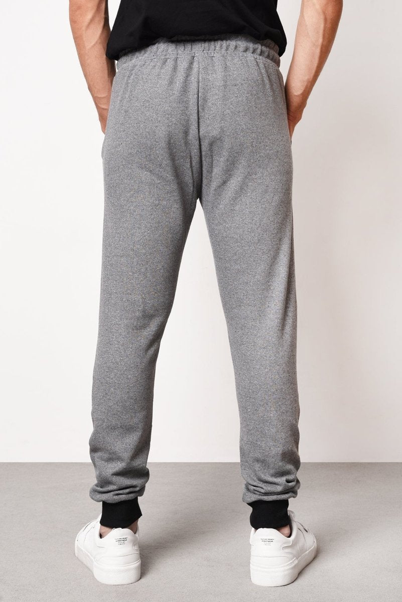 METALIC Erkek Eşofman Altı Paça Lastikli İçi Polarlı Gri - MMETALIC