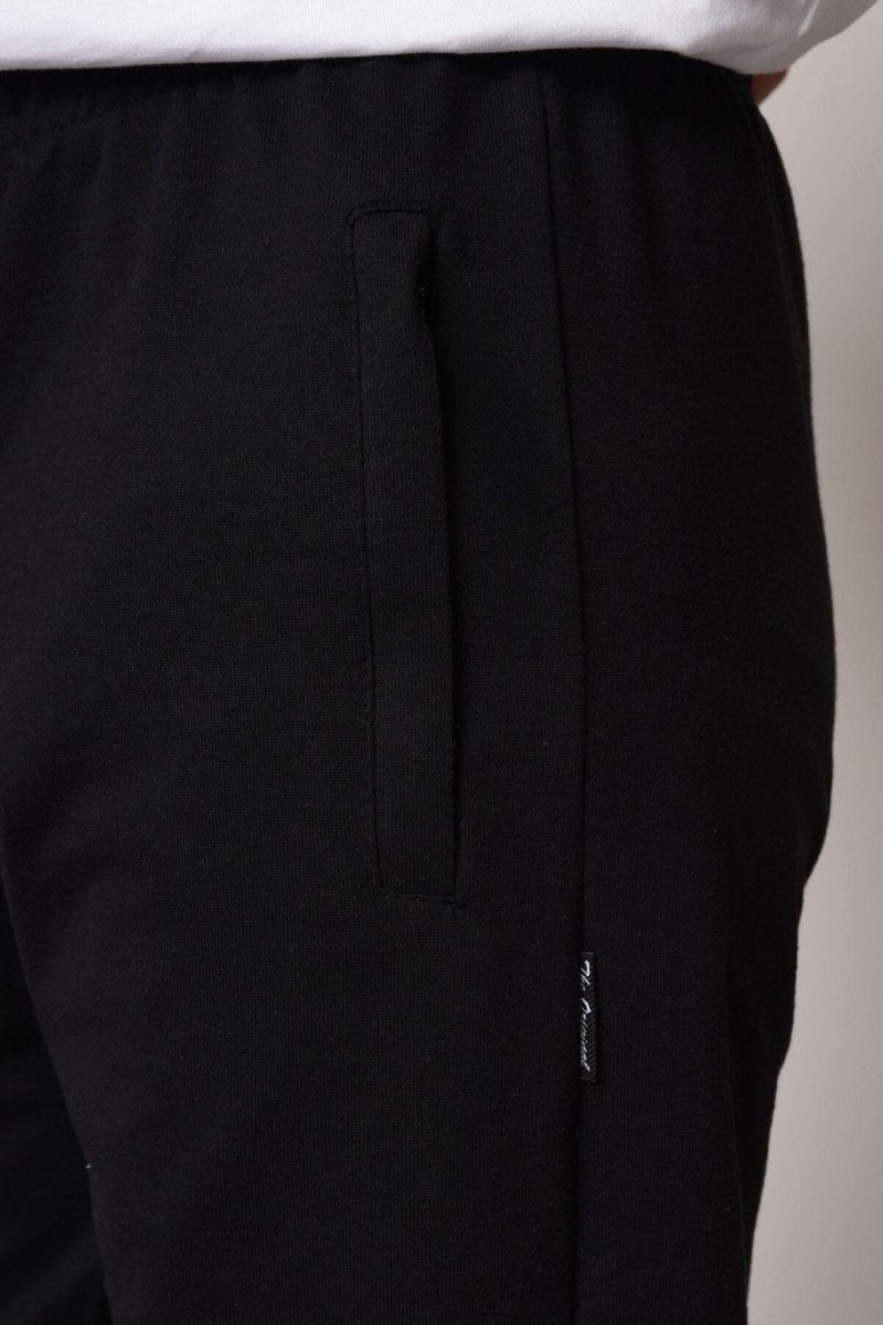 METALIC Erkek Lacivert Düz Paça Cep Fermuar Detaylı Rahat Kesim Eşofman Altı MTLC046 - MMETALIC