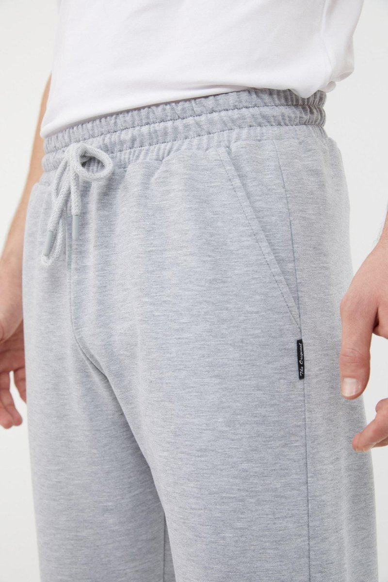 Siyah - antrasit Erkek Düz Paça Rahat Kesim 2'li Eşofman Altı Paketi - MMETALIC