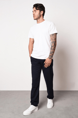 Siyah - Antrasit Erkek Fermuar Cep Nakış Detaylı Düz Paça Rahat Kesim 2'li Eşofman Altı Paketi - MMETALIC