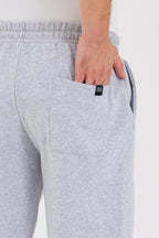 Siyah Arka Cepli Etiket Detaylı Düz Paça Erkek İçi Pamuklu Eşofman Altı - MMETALIC