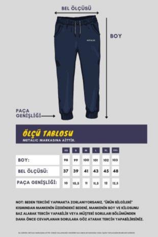 Sİyah - Gri Erkek Paçası Lastikli 2'li Eşofman Altı - MMETALIC