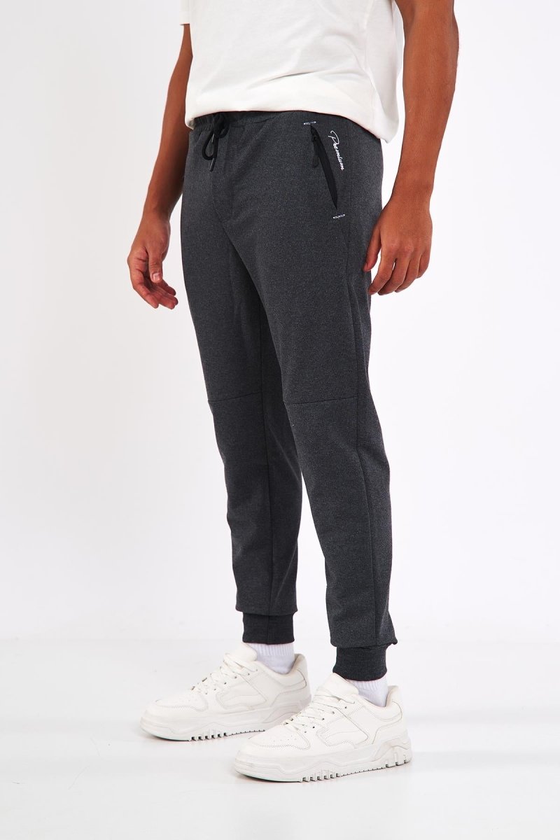 Sİyah - Lacivert - Antrasit Erkek Paçası Lastikli 3'lü Eşofman Altı - MMETALIC