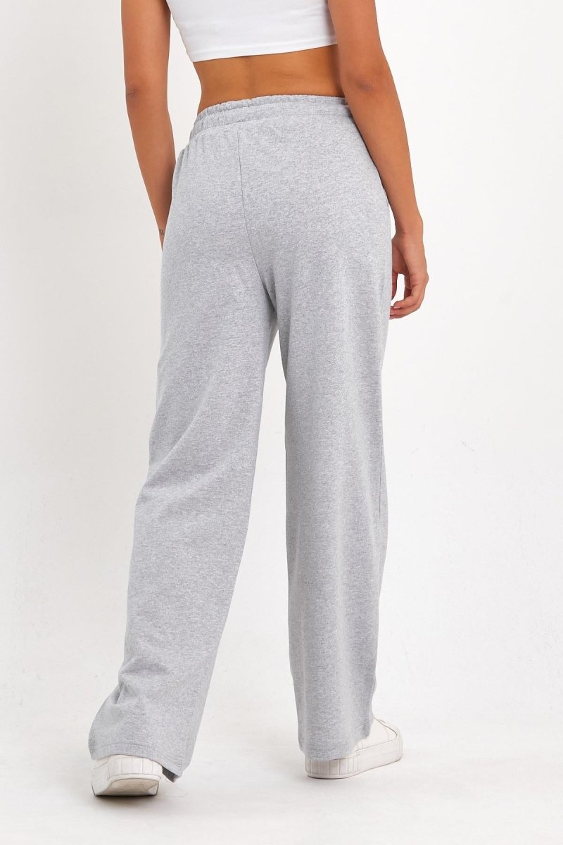 Siyah - Lacivert - Antrasit - Gri Kadın Mevsimlik Salaş Geniş Rahat Paça Yan Cepli 4'Lü Eşofman Altı - MMETALIC