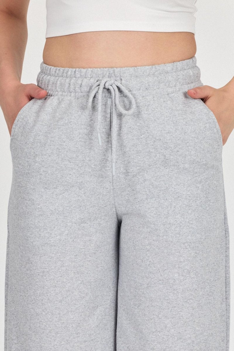 Yüksek Bel Cepli Rahat Kesim Mevsimlik Kadın Diz Altı Bermuda Gri Kapri Şort - MMETALIC